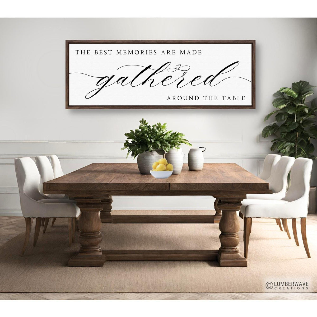 The Best Memories Are Gathered Around The Table Sign
