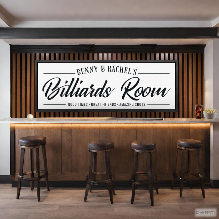 Billiards Room Sign