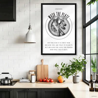 Wash the Plate Sign