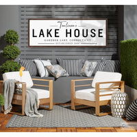 Personalized Lake House Sign