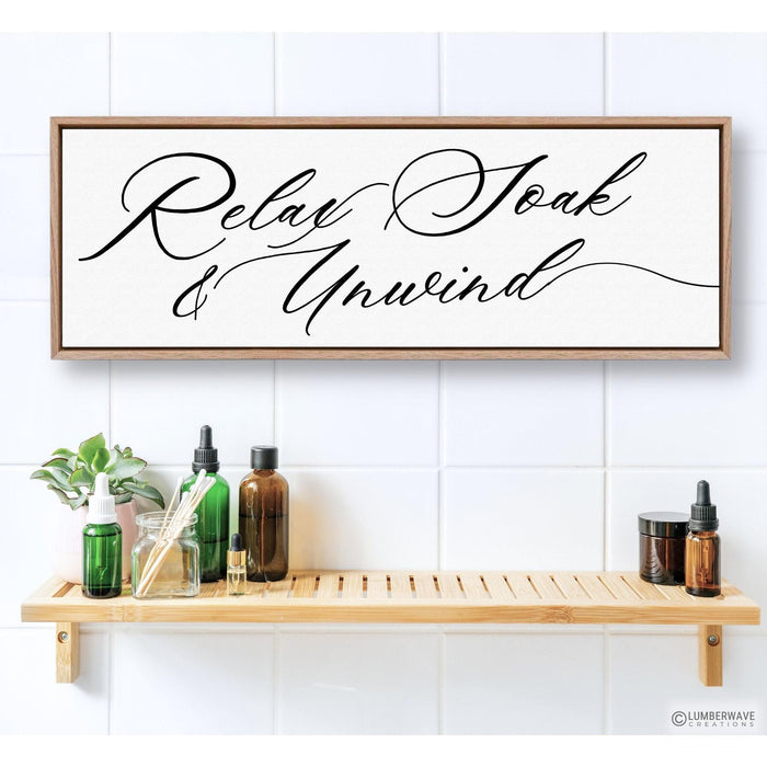Relax Bath Tub Sign