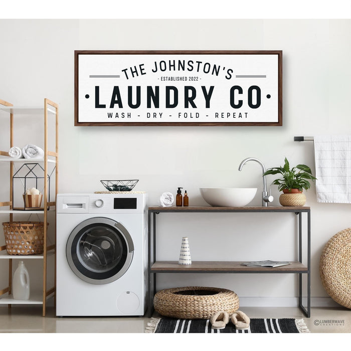 Family Laundry Sign