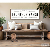 Personalized Ranch Sign