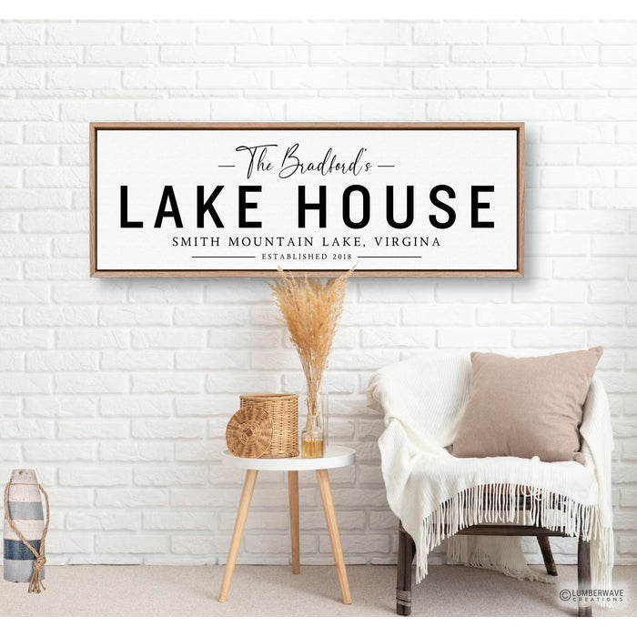 Personalized Lake House Sign