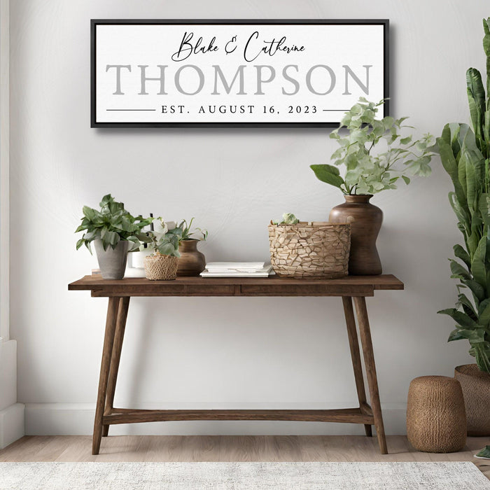Mr & Mrs Wedding Date Sign