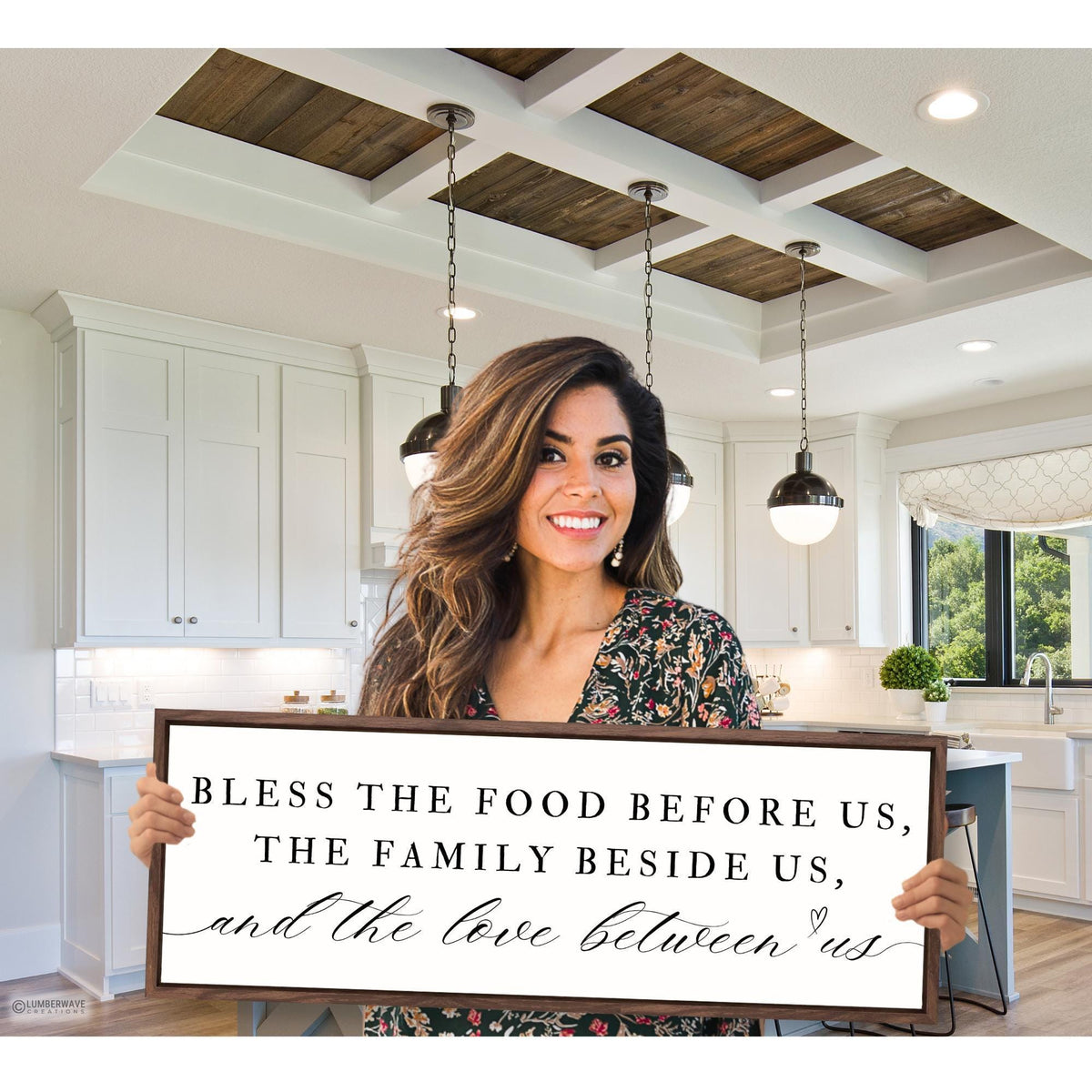 Bless The Food Before Us Sign