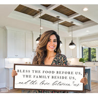 Bless The Food Before Us Sign
