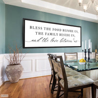 Bless The Food Before Us Sign