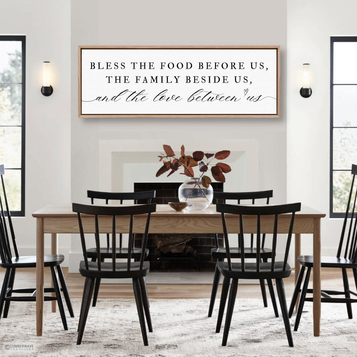 Bless The Food Before Us Sign