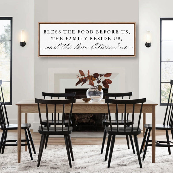 Bless The Food Before Us Sign