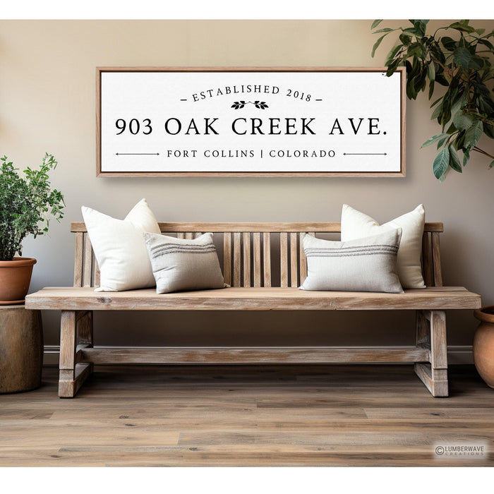Street Address Sign