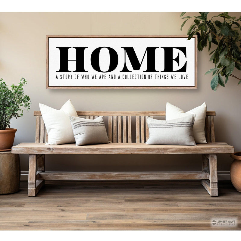 Home A Story Of Who We Are Sign