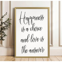 Happiness And Love Print