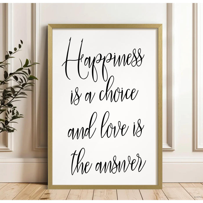 Happiness And Love Print