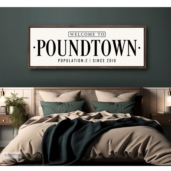 Welcome To Poundtown Sign