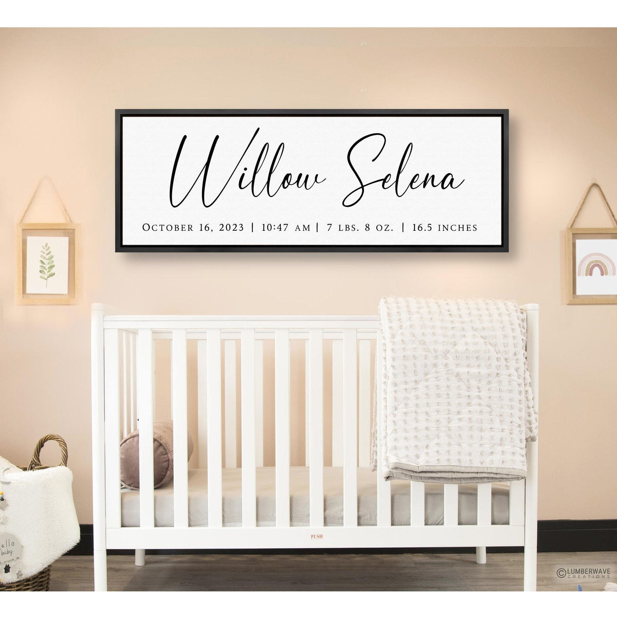Baby Birth Stats Sign