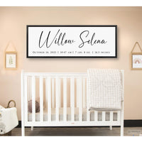 Baby Birth Stats Sign
