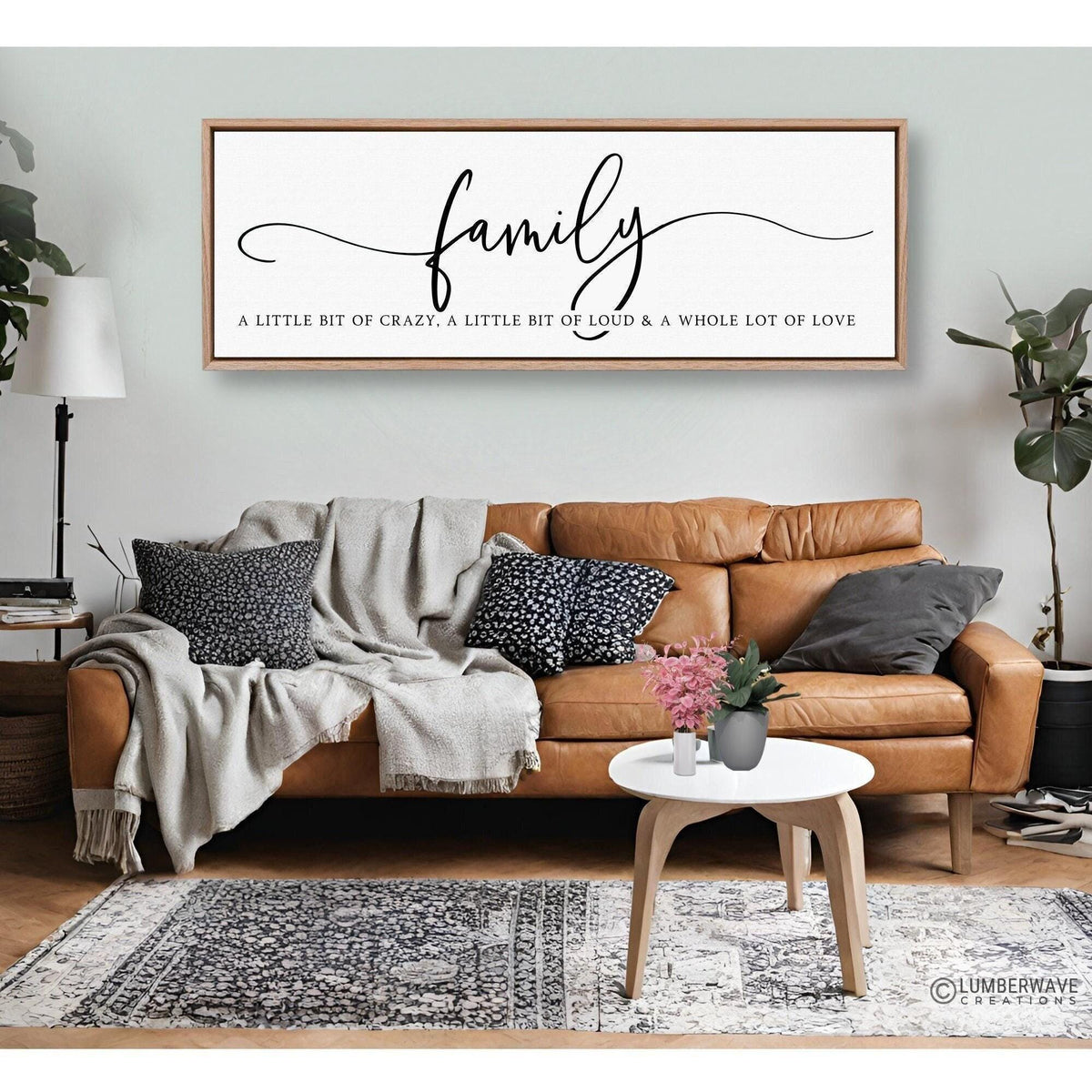 A Little Bit Of Crazy A Little Bit Of Loud Family Sign