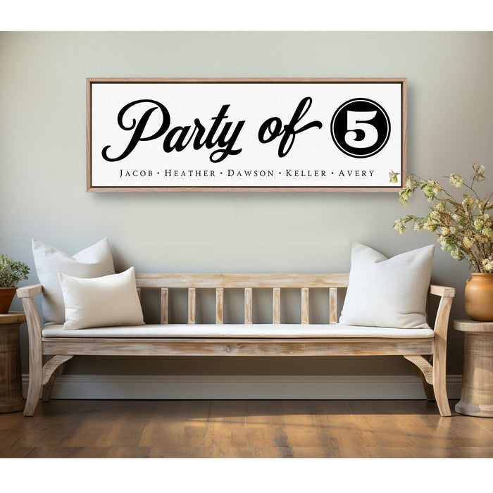 Party Of Family Sign