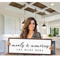 Meals & Memories Sign