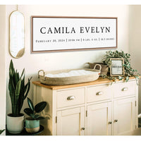 Birth Stats Sign