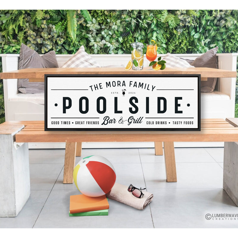 Poolside Bar And Grill Sign