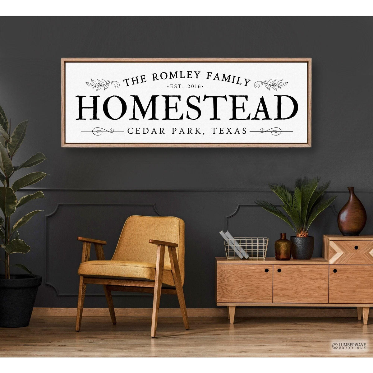 Homestead Last Name Sign