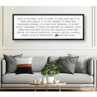Love Is Patient Love Is Kind Sign