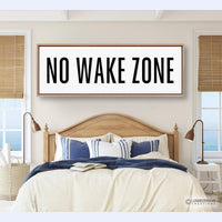 No Wake Zone Sign