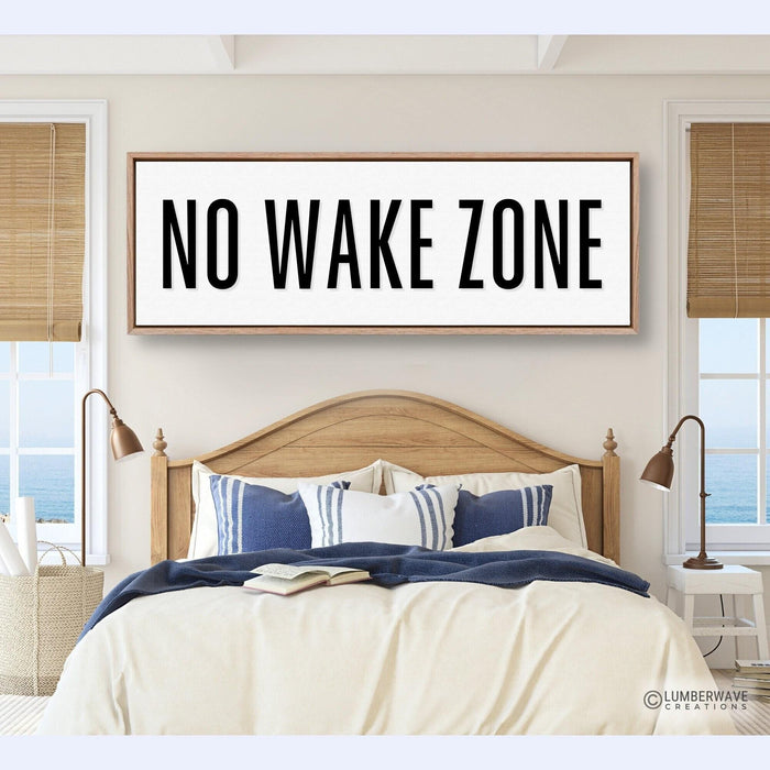 No Wake Zone Sign
