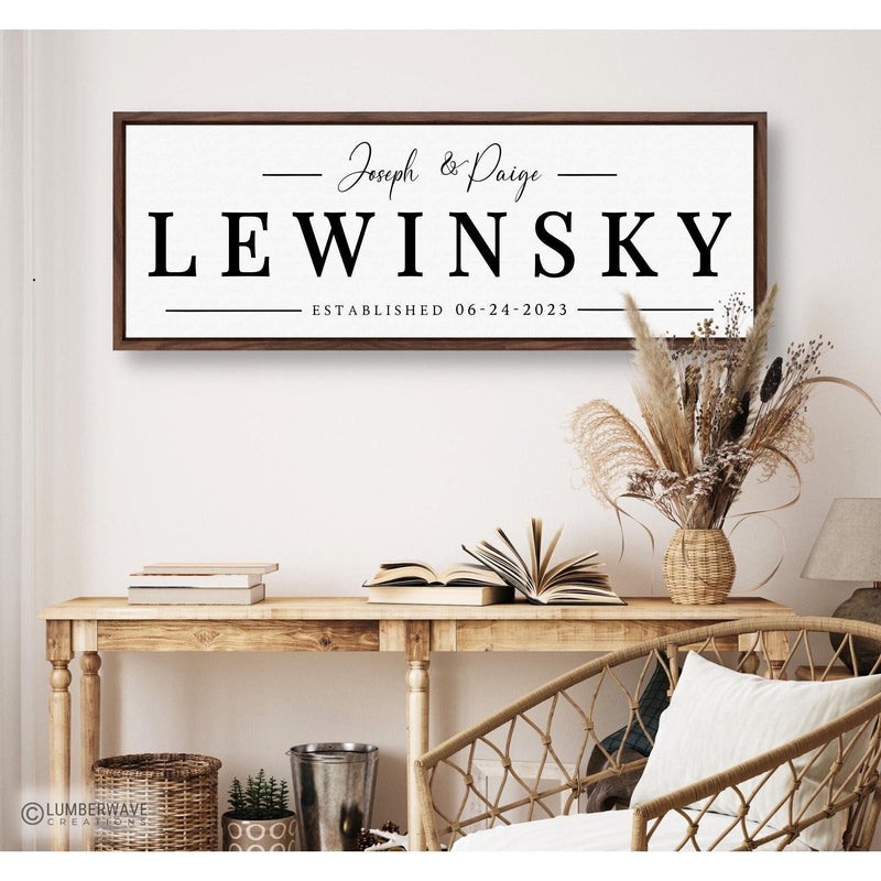 Last Name Sign