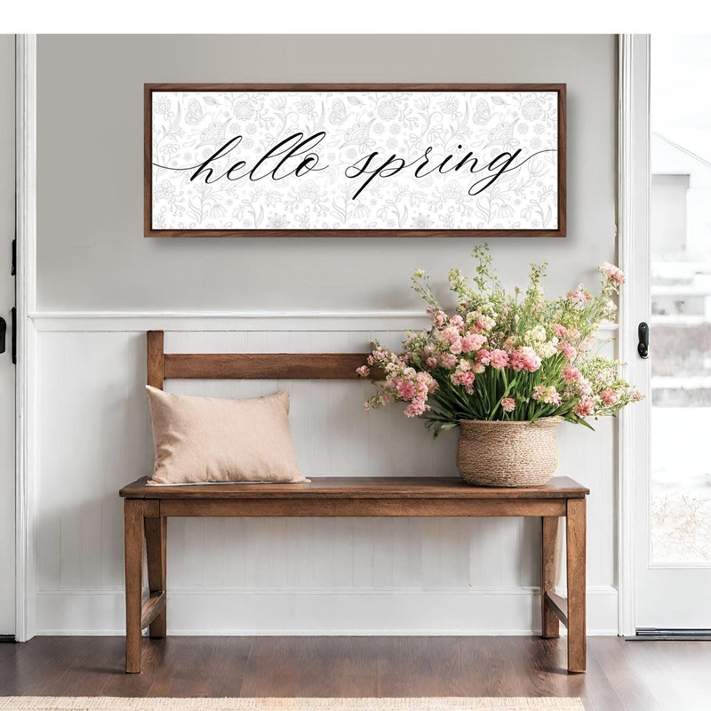 Hello Spring Sign