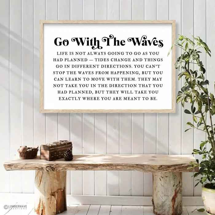 Go With The Waves Print