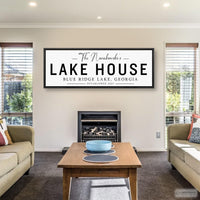 Personalized Lake House Sign