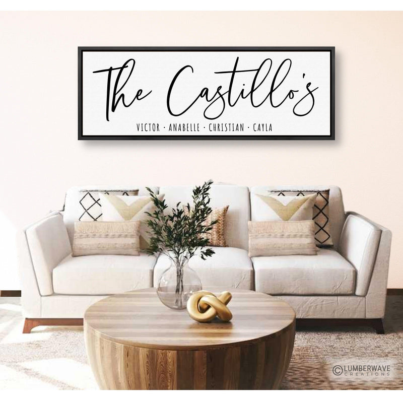 Personalized Family Name Sign