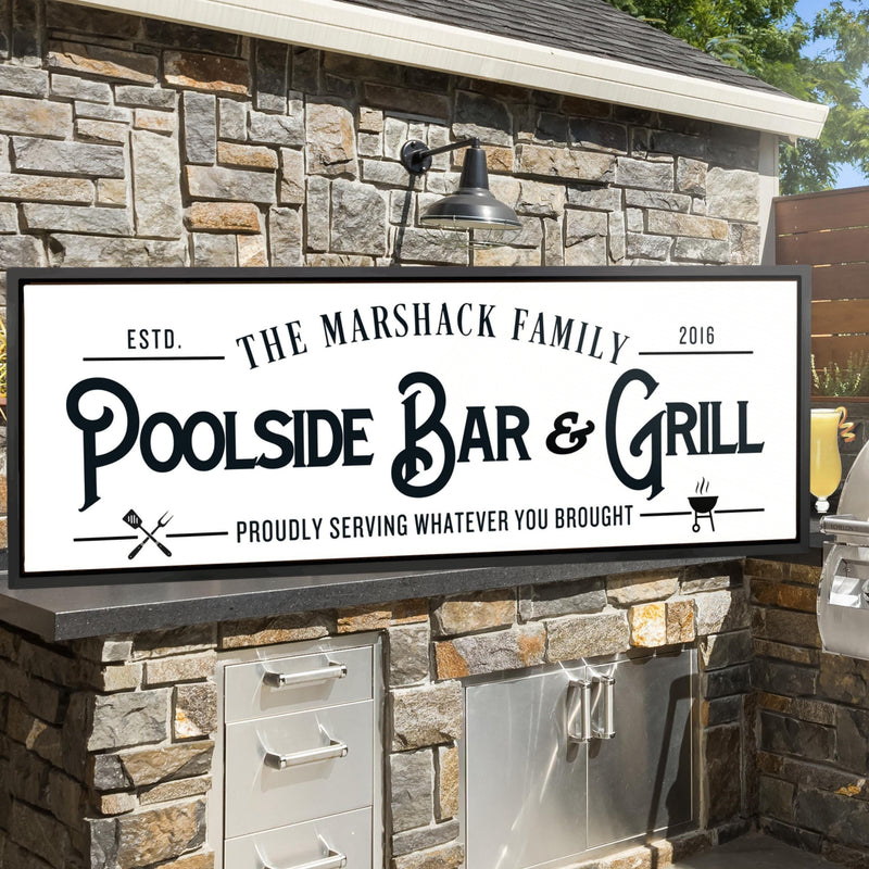 Poolside Bar Sign