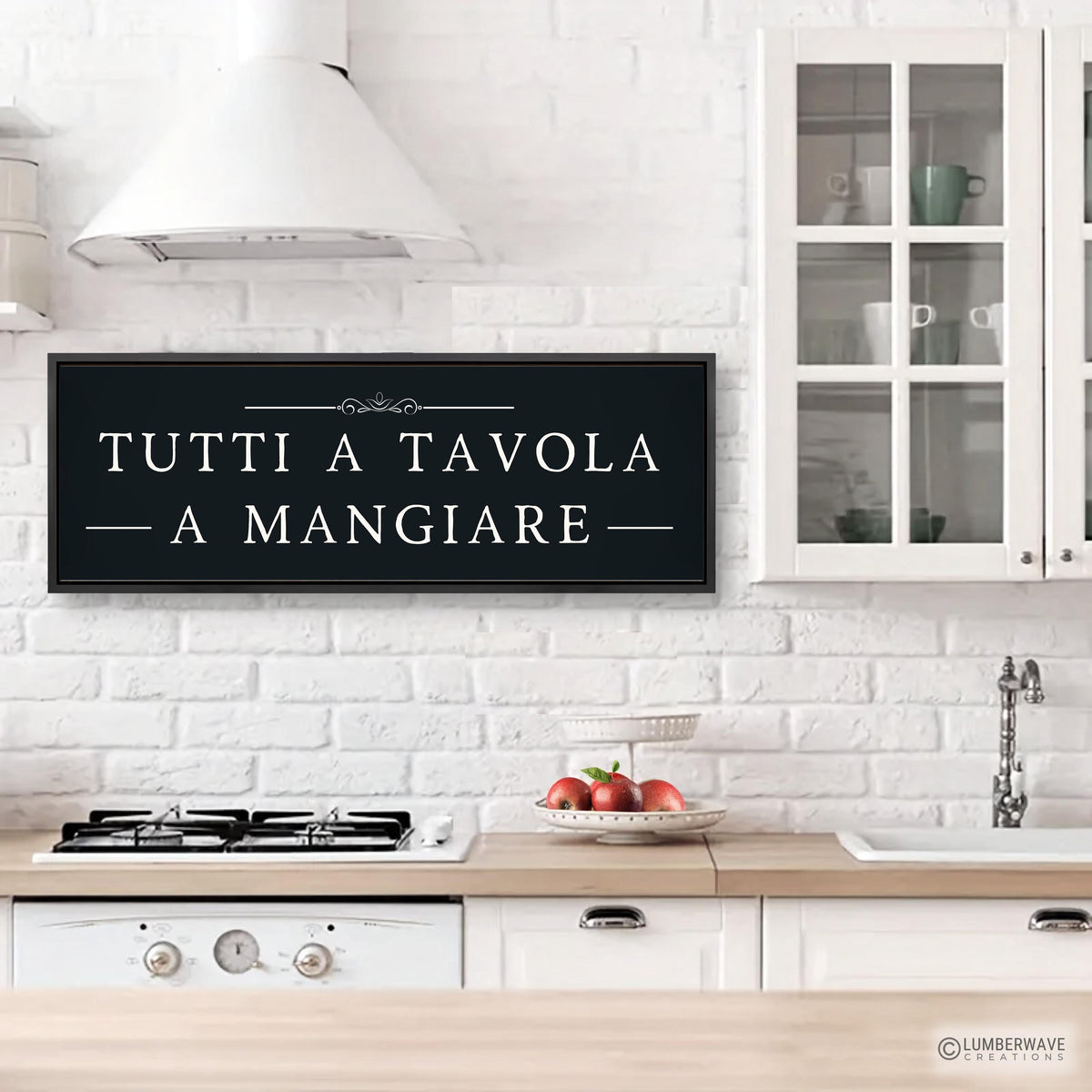 Tutti A Tavola A Mangiare Sign