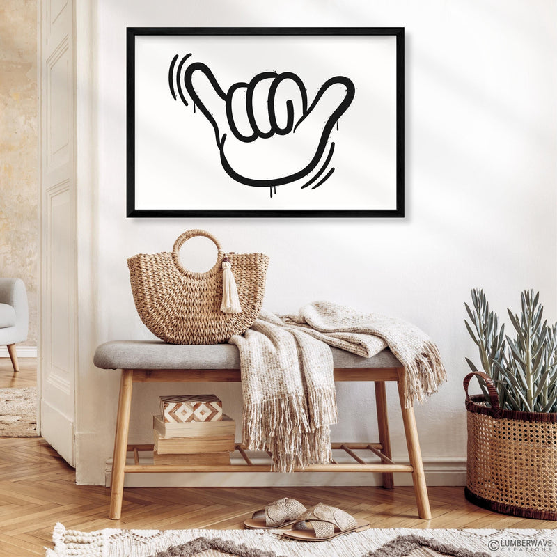 Hang Loose Shaka Hand Sign Print