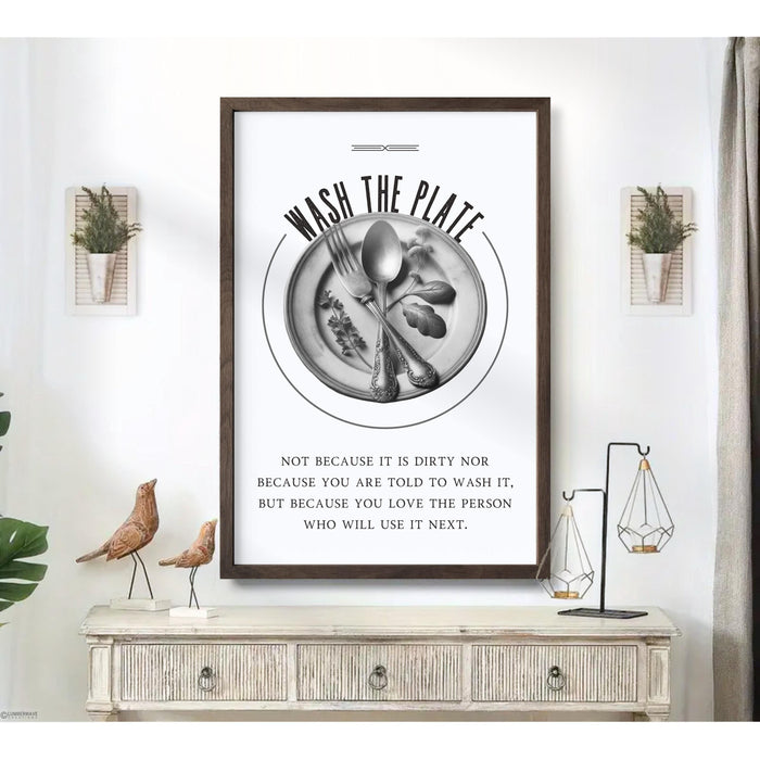 Wash The Plate Print