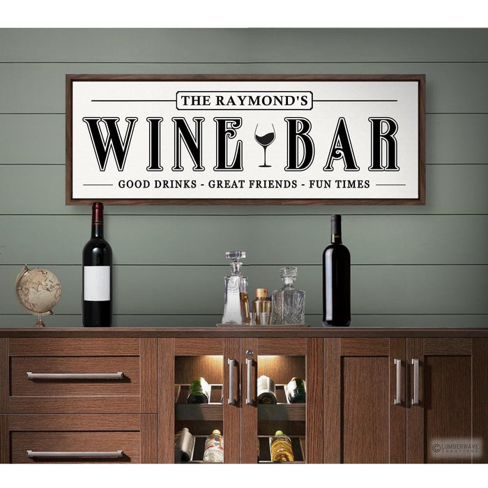 Custom Wine Bar Sign