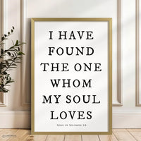 I Have Found the One Whom My Soul Loves Print
