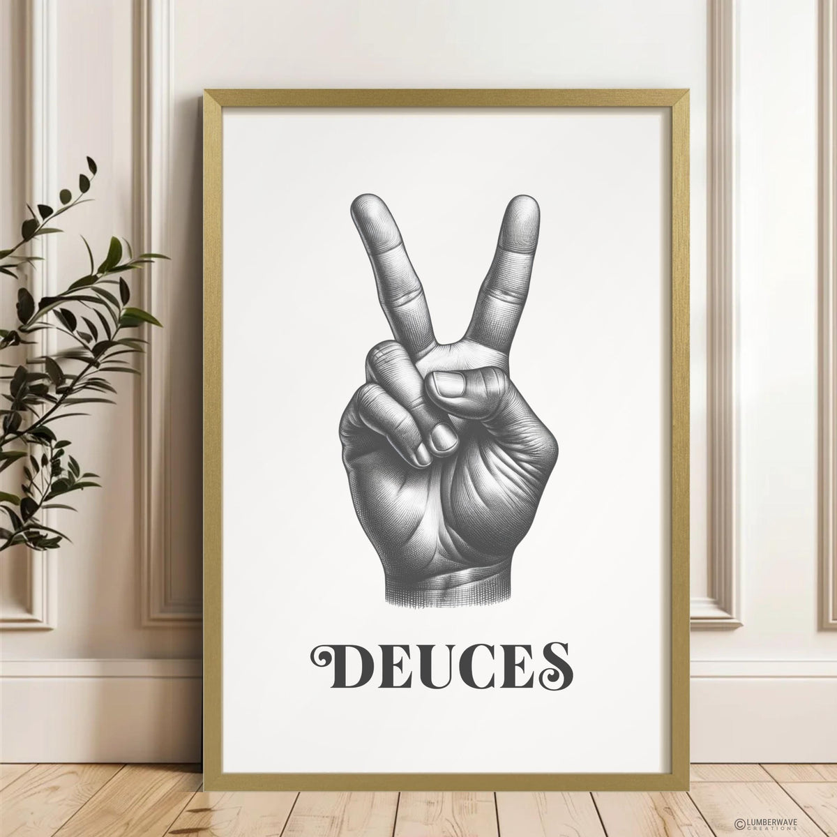 Deuces Peace Sign