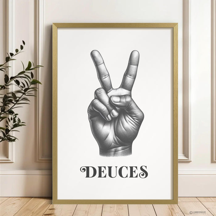 Deuces Peace Sign