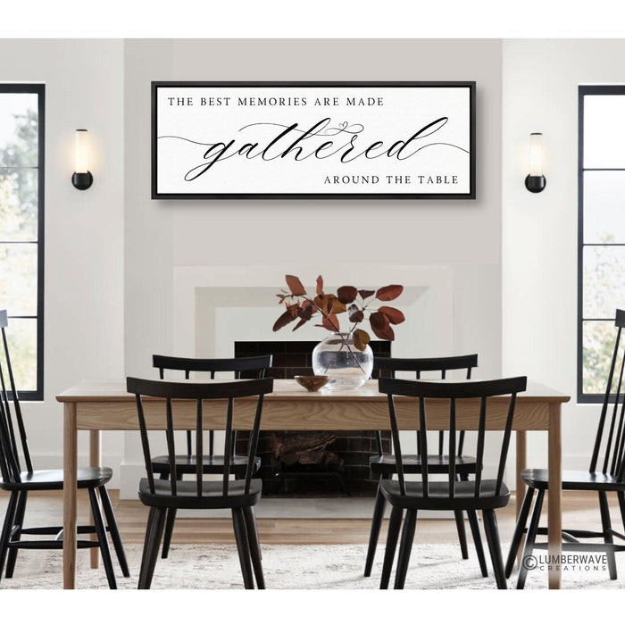The Best Memories Are Gathered Around The Table Sign