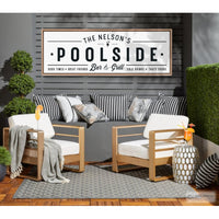 Poolside Bar And Grill Sign