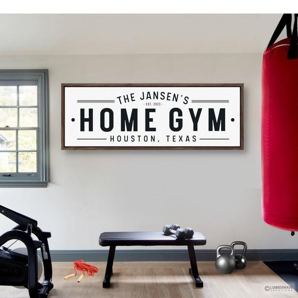 Home Gym Sign