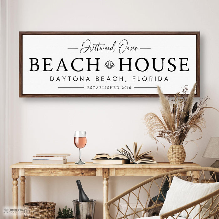 Personalized Beach House Sign