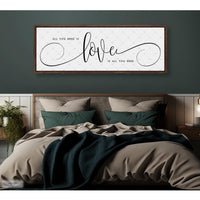 All You Need Is Love Sign