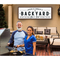 Backyard Bar & Grill Sign