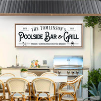 Pool Bar And Grill Sign